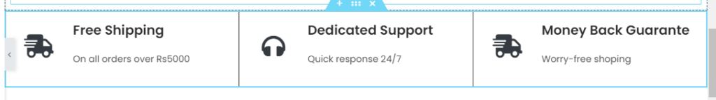 E-commerce Delivery Section